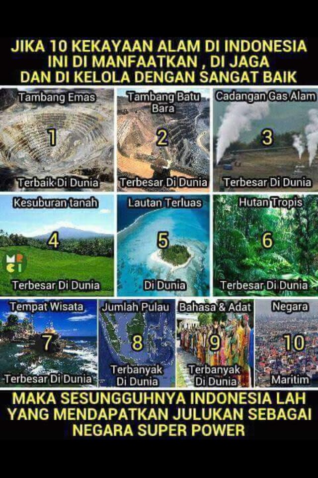 ariegogs's tweet image. Indonesia ternyata negara SUPER POWER... Tapiii #Indonesia #super #tapi