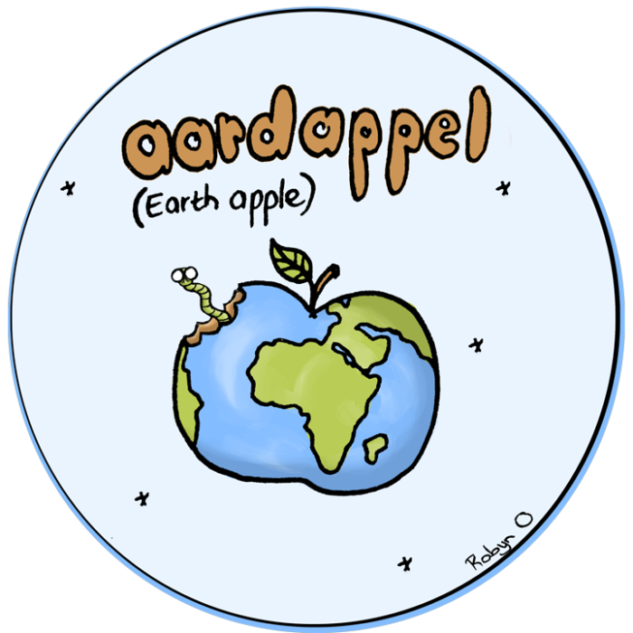 KritiesAfr's tweet photo. Beter Engelse alternatiewe vir Afrikaanse woorde.
#afrikaans #aartappel #earthapple https://t.co/0u5Acansxv