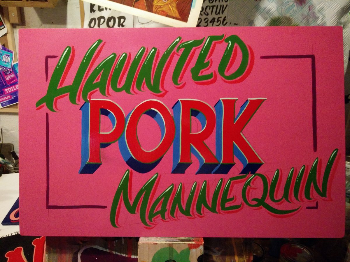 BabbSabbath's tweet photo. @alexwattsesq it tickled me so much I made it a last minute addition to a show of sign painting pieces I put up. Ta. https://t.co/5xALon8wwA