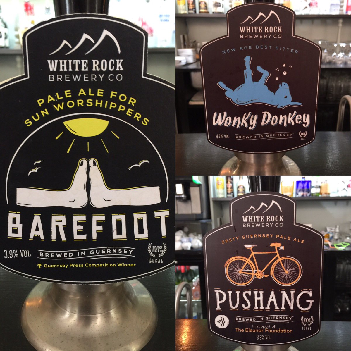 Sampling the <a href="/WhiteRockBeers/">White Rock Brewery</a> range at the brilliant <a href="/GoldenLionGsy/">The Golden Lion</a>