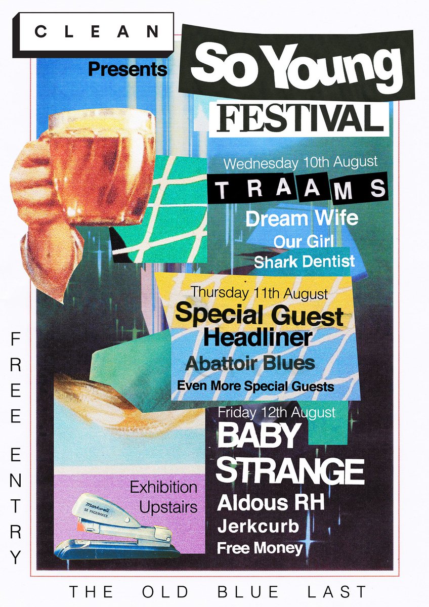 🙋 DAY 1 w/ <a href="/SoYoungMagazine/">So Young Magazine</a> 
–
<a href="/TRA_AMS/">TRAAMS</a> 
<a href="/DreamWifeMusic/">Dream Wife</a> 
<a href="/weareourgirl/">Our Girl</a> 
<a href="/DentistShark/">SHARK DENTIST</a> 
–
bit.ly/syfestival