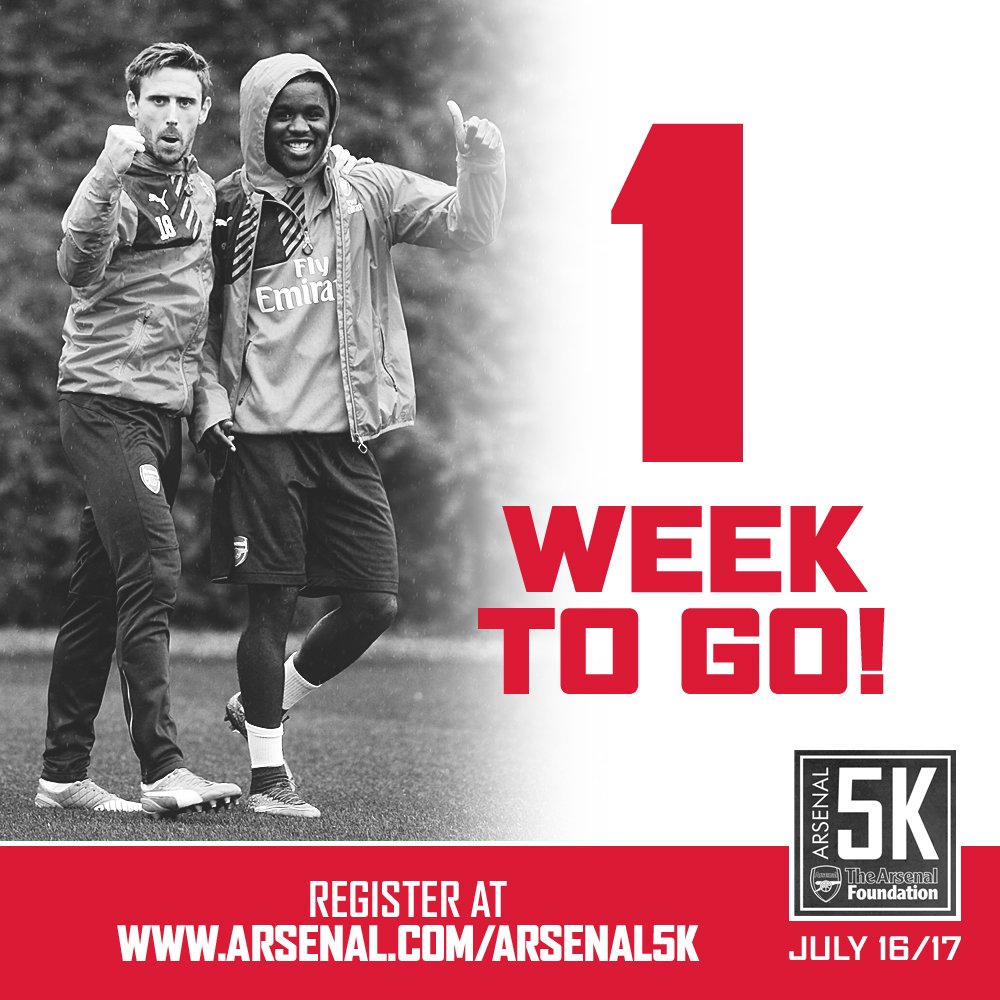 Arsenal's tweet photo. 👟 Grab your running shoes and register for the #Arsenal5K right here 👇

https://t.co/pfHZoI4Byw https://t.co/HLjxYgI1iZ