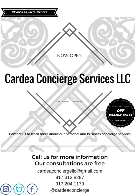 CardeaConcierge's tweet image. $15 off a la carte services and 5% off weekly rates! Contact us now for your free consultation!