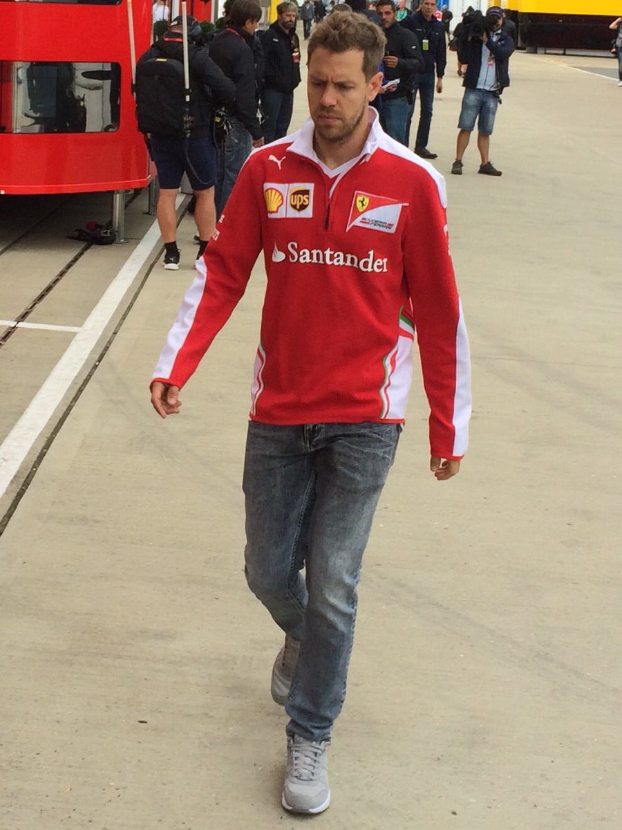 Sebastian Vettel in the Silverstone paddock this morning.

📷 <a href="/JatonFabrice/">Jaton Fabrice</a> 

#BritishGP #F1 #Seb5