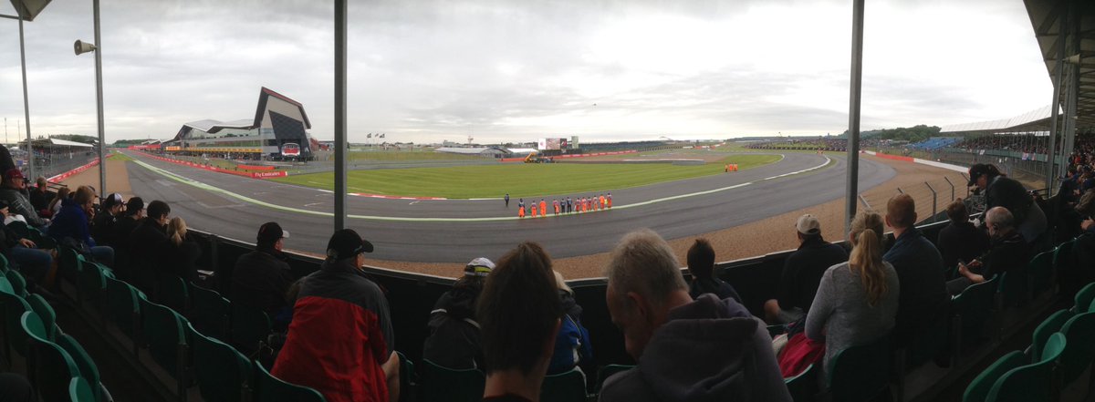 Great view from Club at Silverstone this morning.
