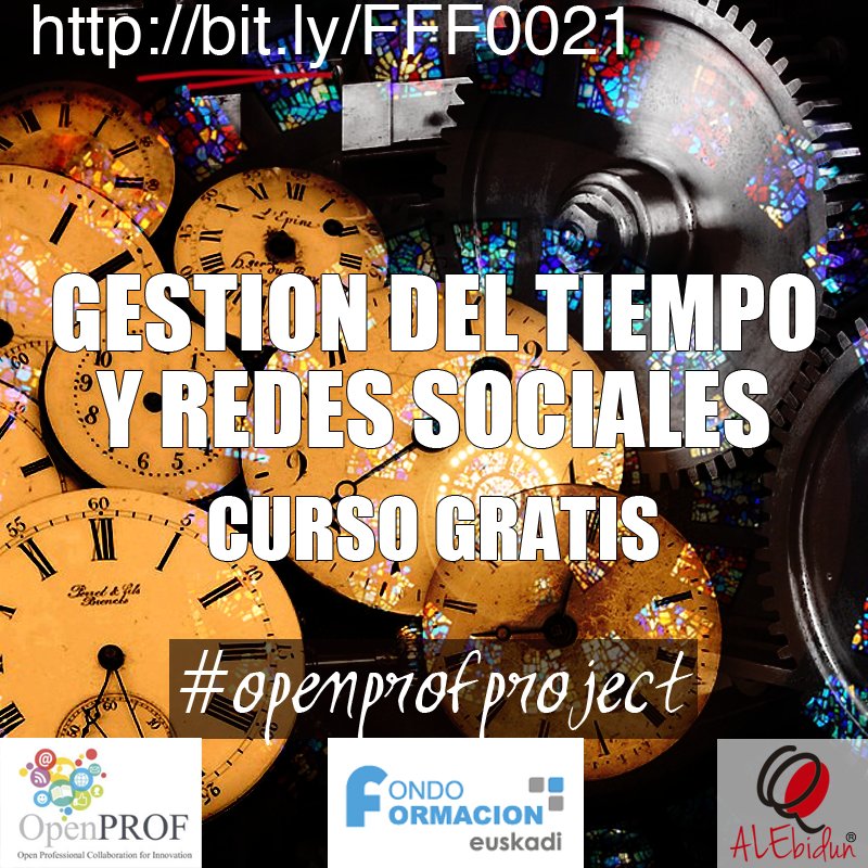 amaialarrea's tweet photo. #Gestióndeltiempo #RedesSociales #cursogratis
#openprofproject @ffeuskadi @alebidun Apúntate https://t.co/B25CvuBCks https://t.co/q3UfnnmvyA