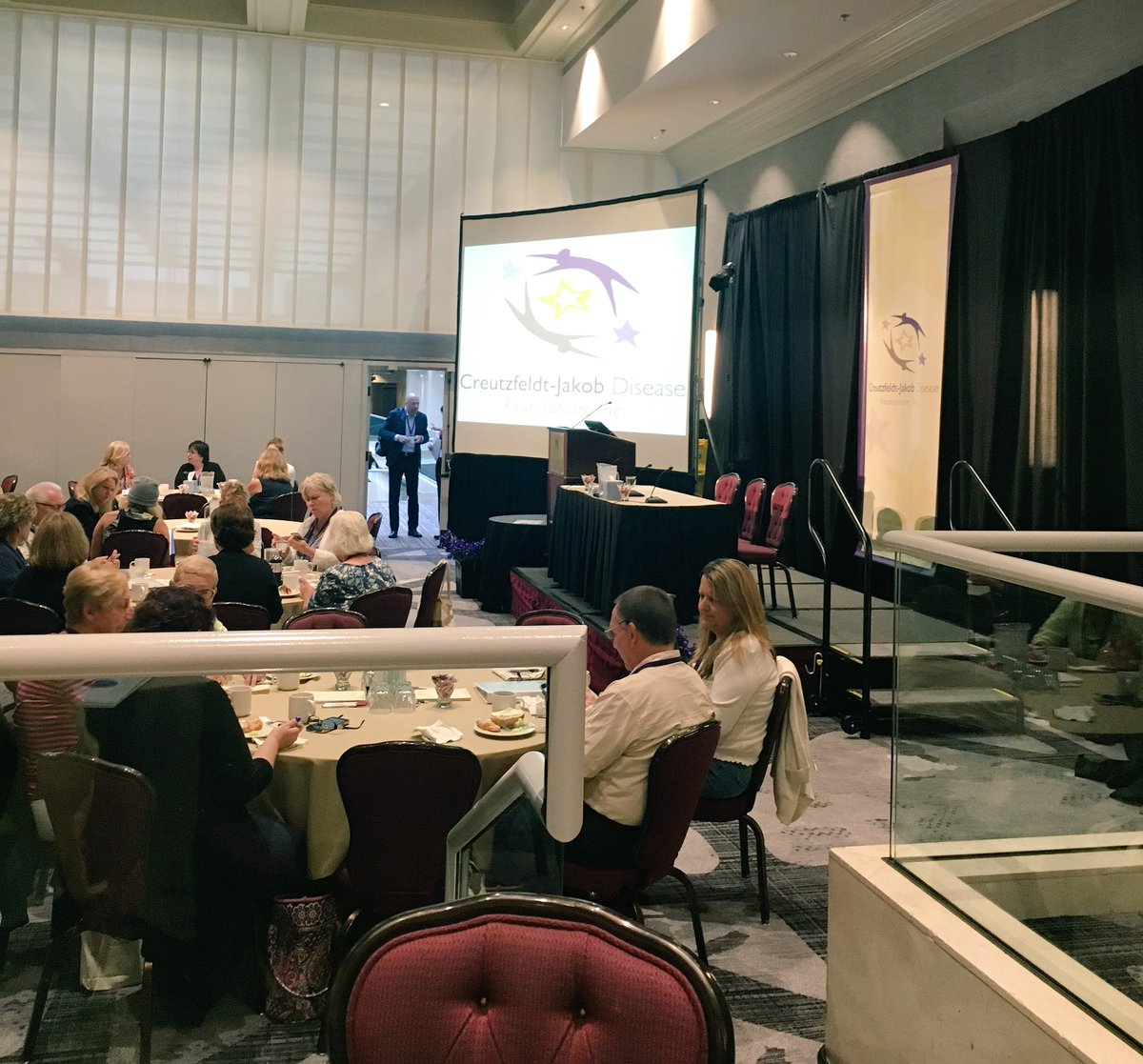Getting ready for the start of day 2. #CJDFConf16 #CureCJD