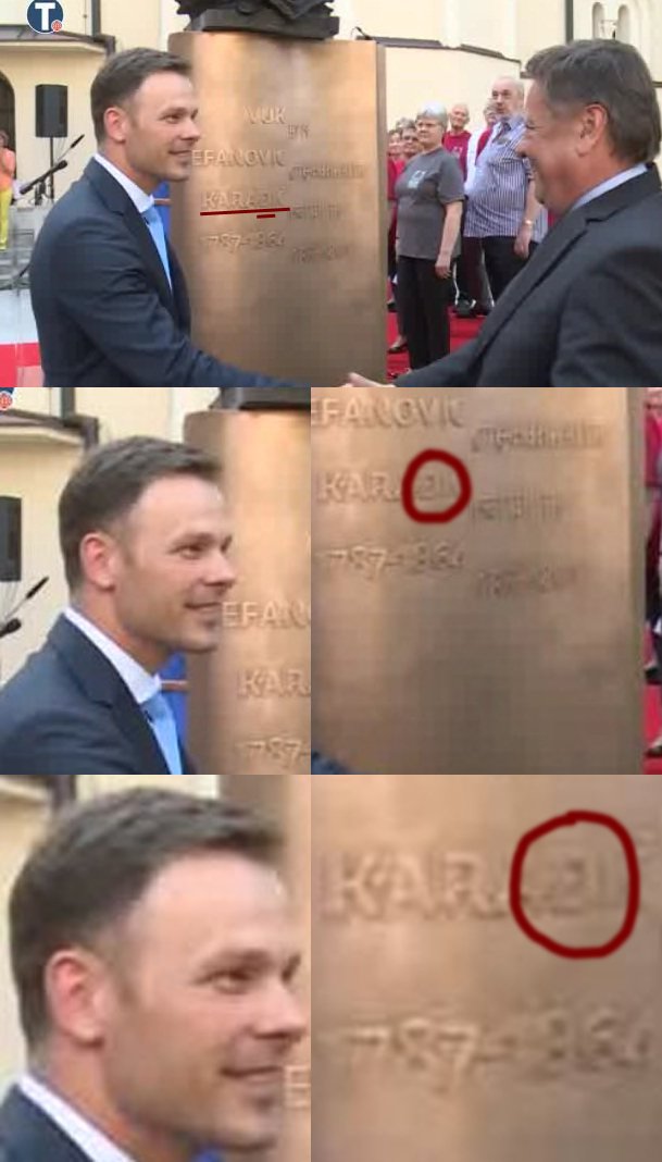 SerbianInfidel's tweet photo. Vuk Stefanović Karadžić, (slov., Vuk Stefanović Karadžić), za Sinišu Malog, Vučićevog kompletnog idiota je "KaraĐić" https://t.co/Qwc6YDegl3