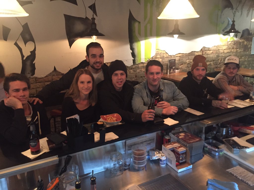 SeriesAU's tweet photo. Enjoying a family feast at #FrankAndBlanco before the show tonight! Doors at 8pm, see you soon! https://t.co/p9r4JUsskg