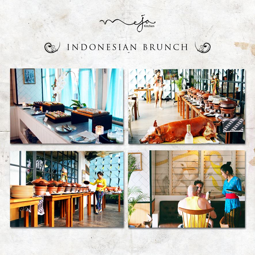 Every Sunday from 12- 3 pm
"Indonesian Brunch"
All you can eat + glass of Sangria for 175k ++ #MejaKitchenBar #Bali