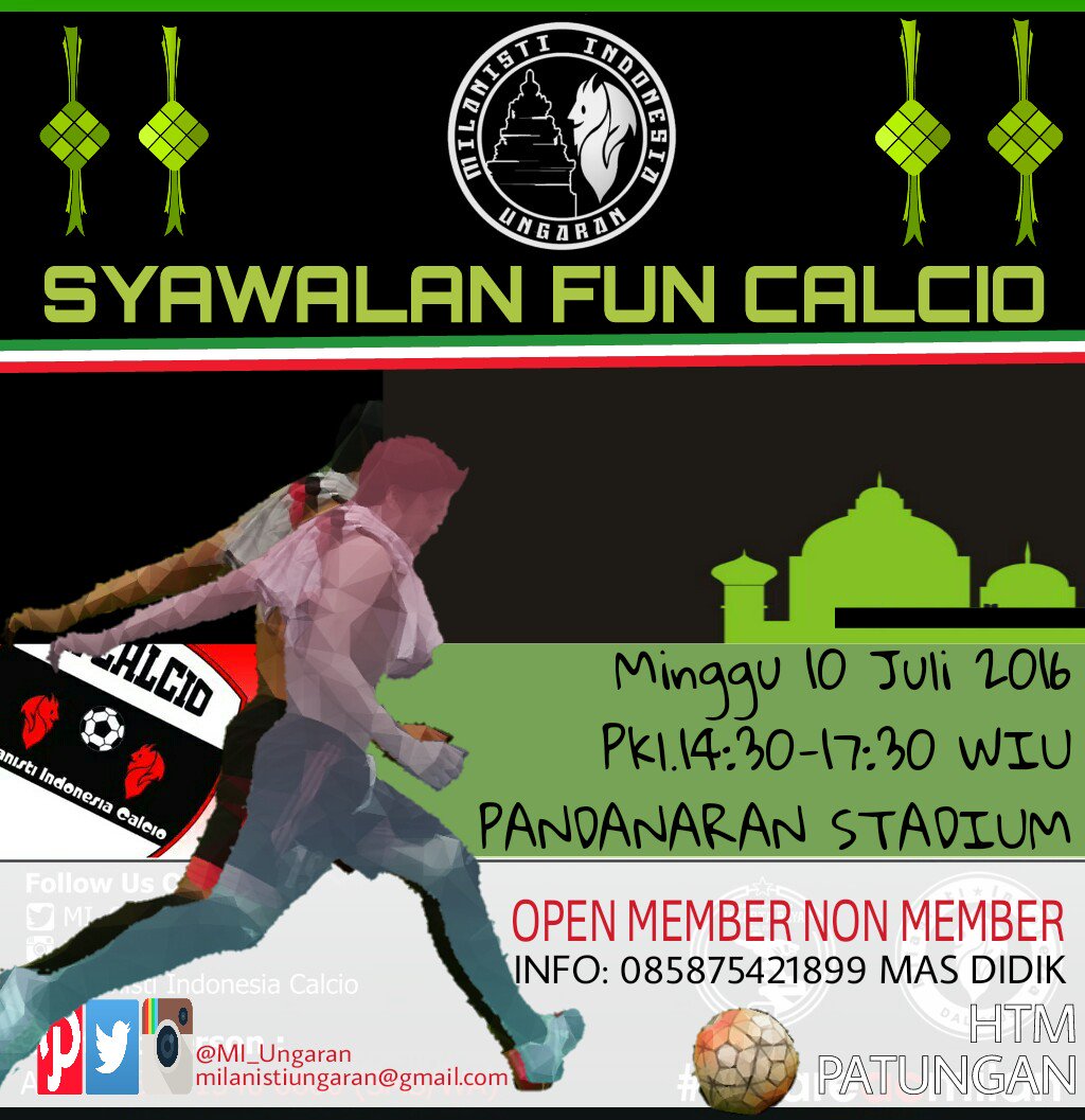 MIsUngaran's tweet photo. #SYAWALANFUNCALCIO Minggu 10/7 | Pkl.14:00 WIU | Std.Pandanaran,Wujil | HTM.10K | CP.085740085740 @serasimedia  https://t.co/bGu7n46AiY