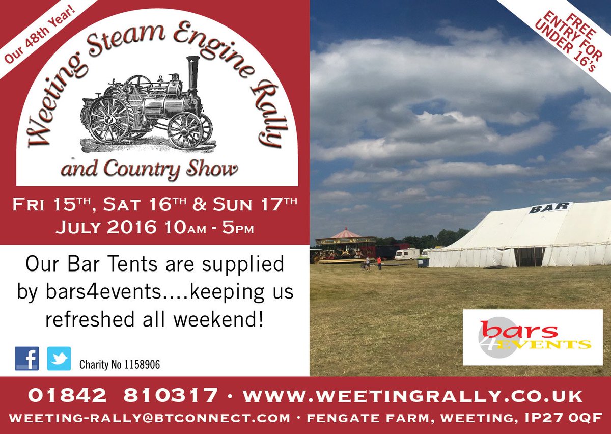 WeetingRally's tweet photo. Our #Bar tents are supplied by @bars4eventsLTD ...keeping us refreshed 15-17 July 🍻 #cheers https://t.co/rllq8yTEQg