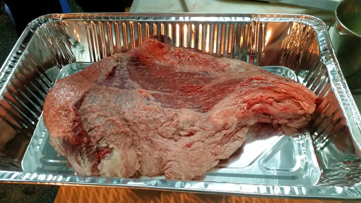 A gorgeous hunk of meat! Get in the smoker! #uisbbqcomp