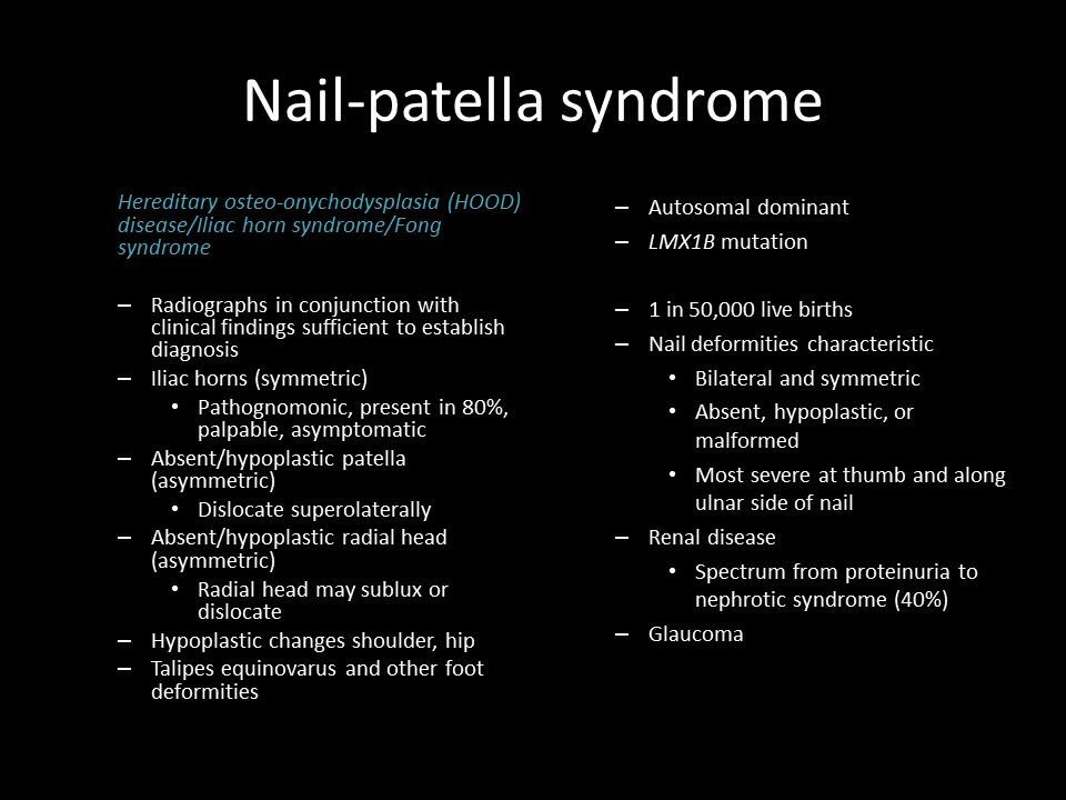 PPT - Nail Patella Syndrome PowerPoint Presentation, free download -  ID:9616964