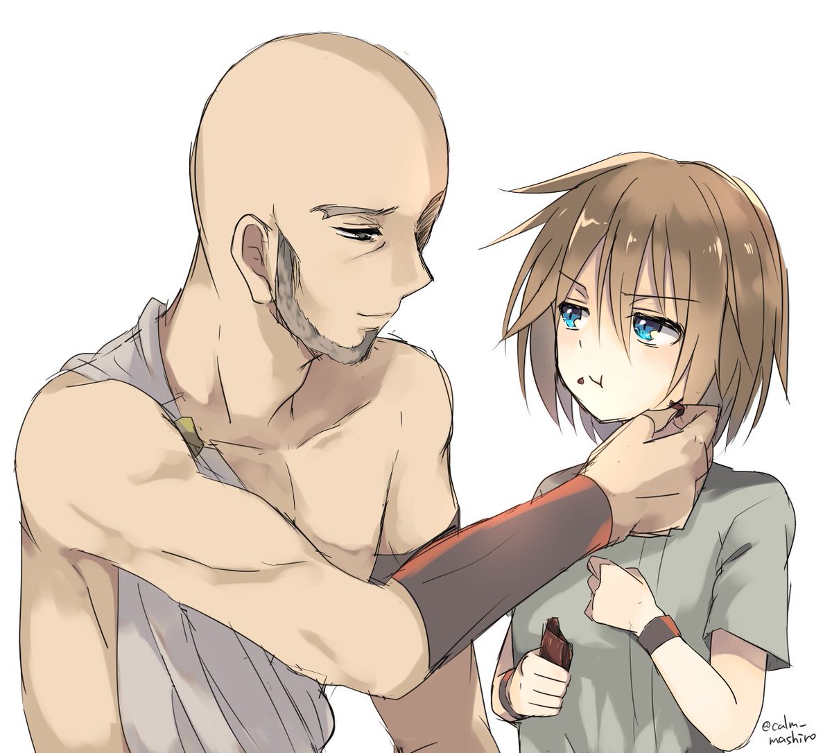 「口元についてるぞ、レイラ」「……」 