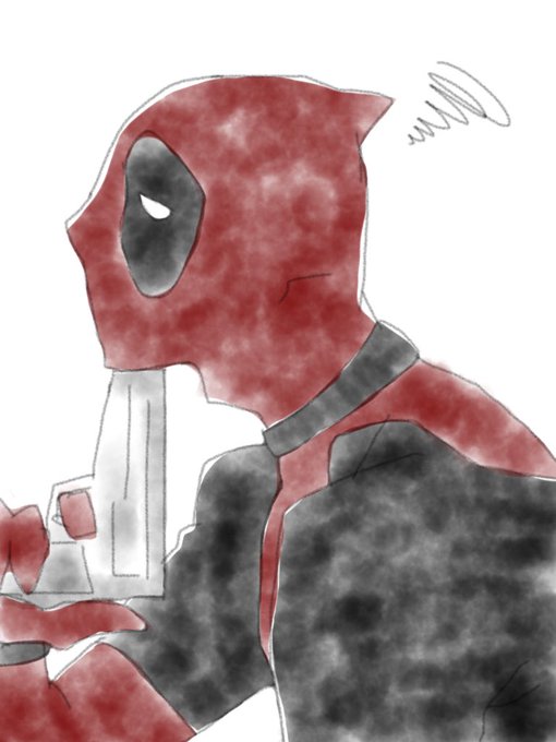 デッドプールのtwitterイラスト検索結果 古い順