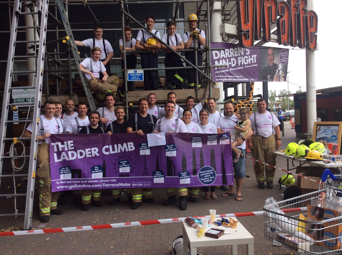 A total of 13,617 metres climbed by firefighters &amp; Cheshunt fire cadets. Everest is 8,848m. Great achievement