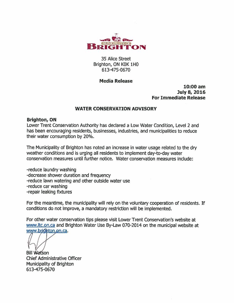 BrightonOntario's tweet photo. Media Release and a Notice https://t.co/w3QfFDA2gC https://t.co/bTtIZ4vwQR