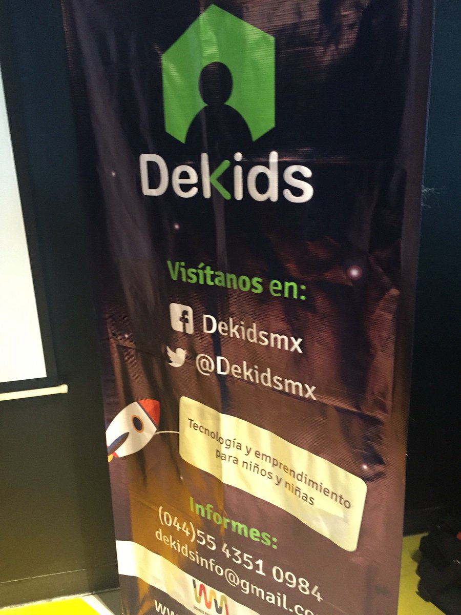 soequelle's tweet image. Ya en #Hackids Emprendimiento y tecnología para niñ@s @dekidsmx (@ Wayra México) swarmapp.com/c/iUDvgzKA3NN