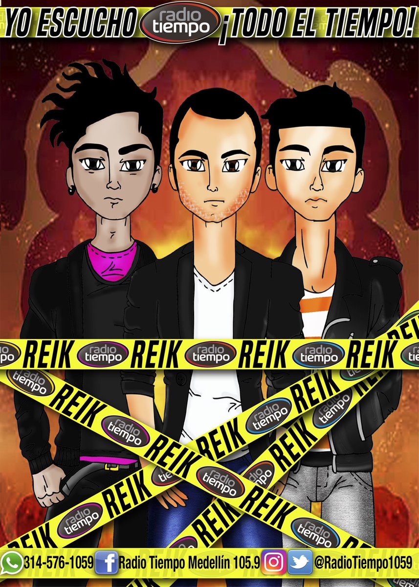 RadioTiempo1059's tweet photo. OFICIAL: @ReikMx 
#ReikEnMedellin  #Julio27
#Exclusivo Para #Oyentes #RadioTiempo ¡¡Escucha!! #RadioTiempo &amp; GANA https://t.co/MBfrgXamFd