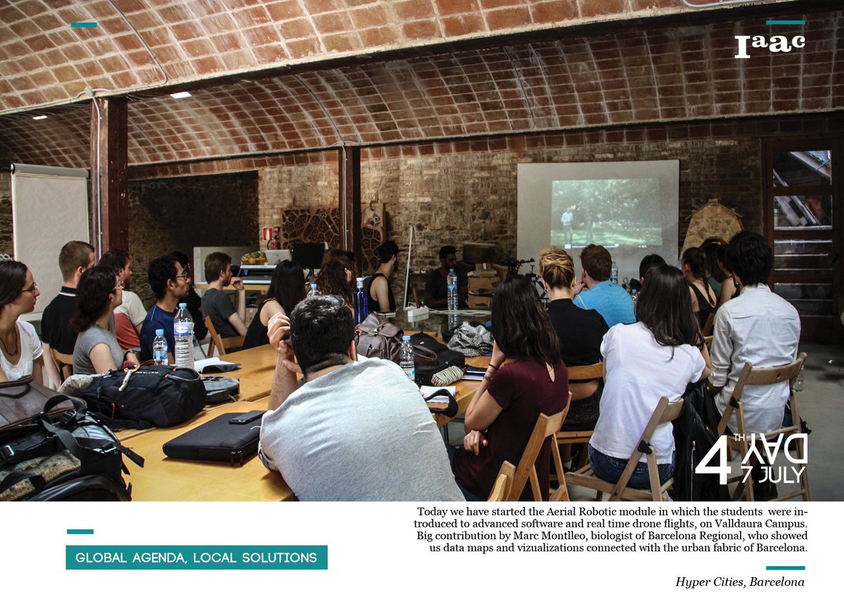 IAAC's tweet photo. +110 students from BCN, NYC, Moscow, Tehran, Beirut, Beijing working together. Check #GSS16! https://t.co/e1xtkFKO6P https://t.co/y63YwHhMoG