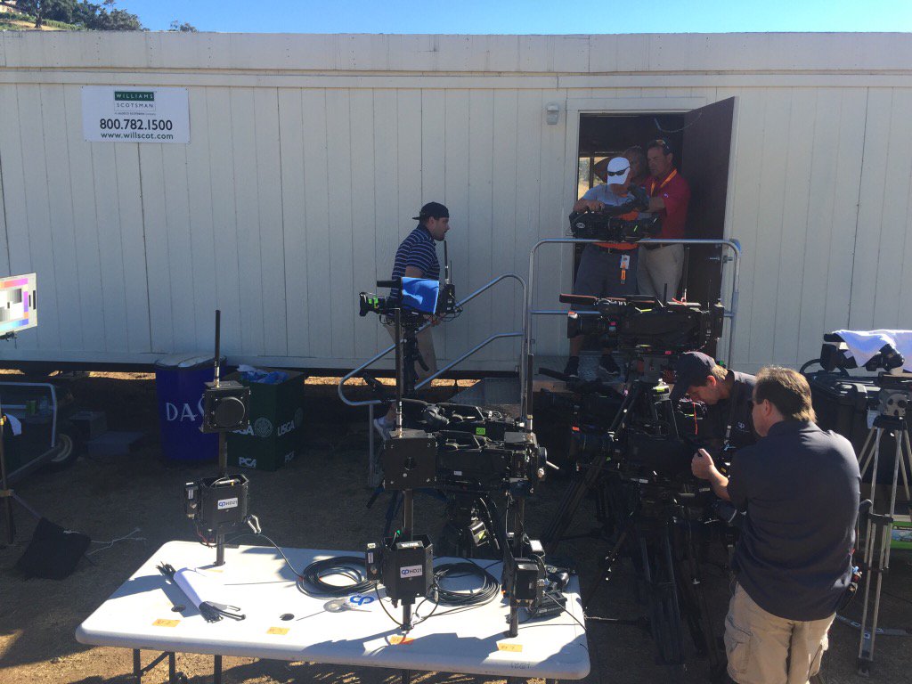 JayDelsing's tweet photo. Prepping for today's coverage of the @CordeValle2016 Women's US Open with @FOXGOLF. #FeaturedOpen group from 12-5pm! https://t.co/PD4uxIAspM