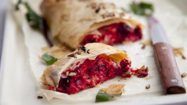cookingclassnow's tweet photo. Myself and Chef Jack created this #Beetroot and #GoatCheese strudel wrapped in #FiloPastry https://t.co/eWNhe3a3Fh https://t.co/hBovkv9yyj