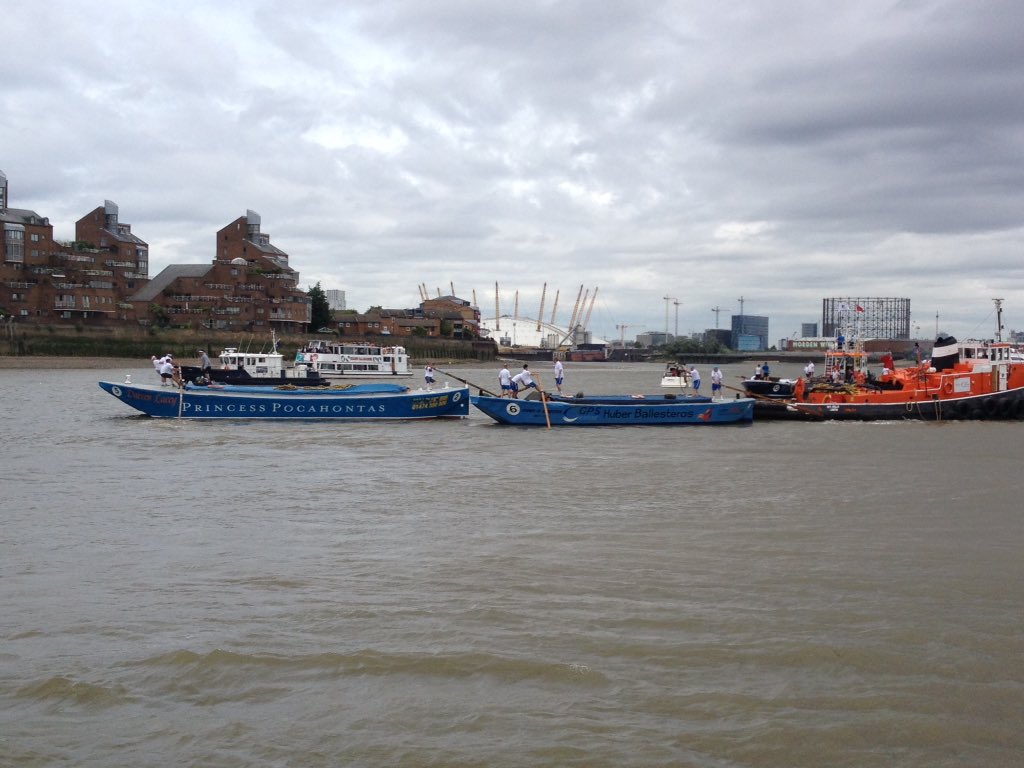 havengore's tweet photo. The second start @ThamesBargeD #thamesbargerace @LondonPortAuth https://t.co/UdhJF62z7G