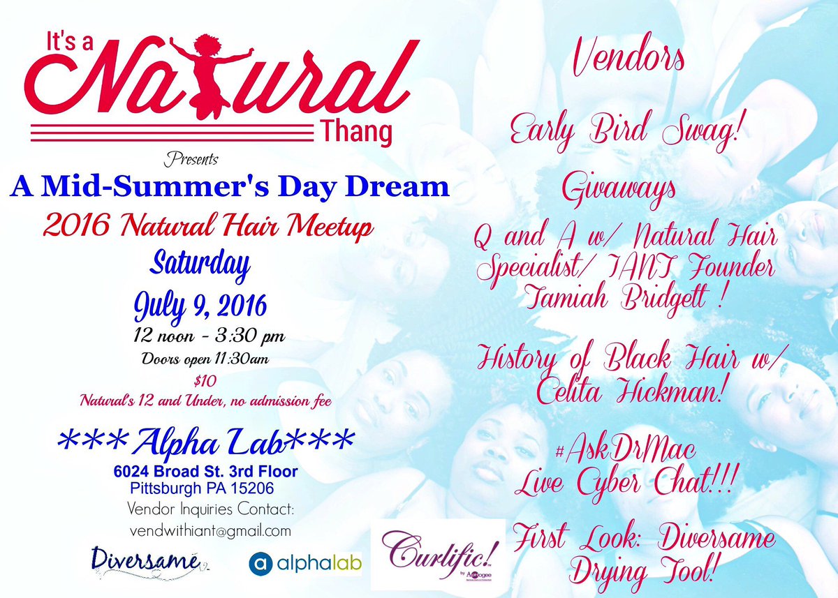 Today’s the day ladies... The Natural Hair Meetup has finally arrived! Hope to see you all there.