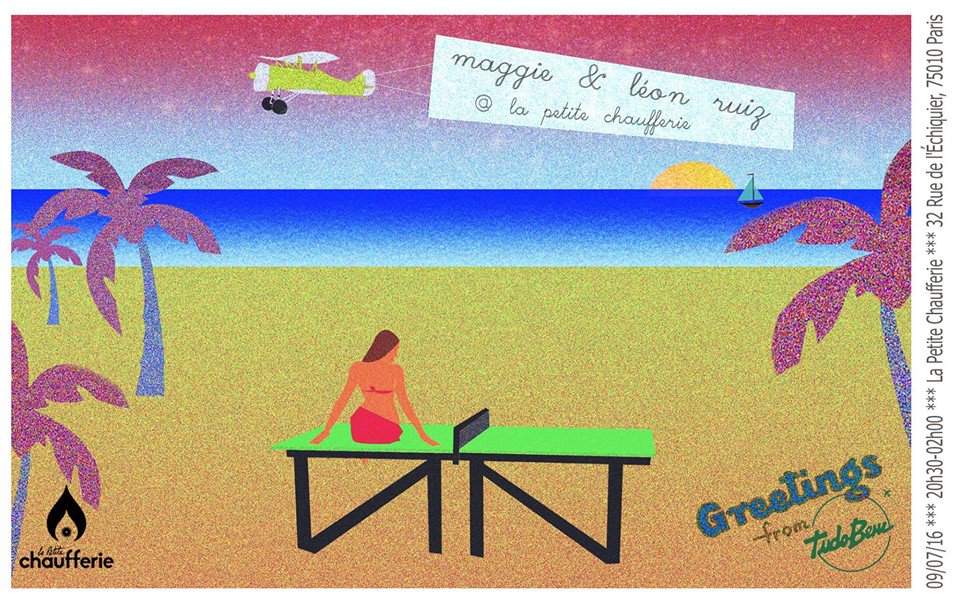 lapetitechauffe's tweet photo. C'est pas parce qu'il fait beau qu'on va se priver d'electro. Ce soir Maggie et Léon Ruiz. https://t.co/P8kOQXta5z