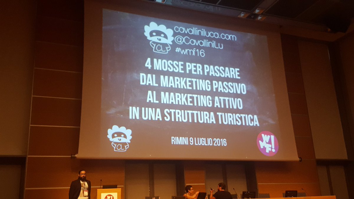 Qualcuno ha detto marketing attivo?
#turismo #webmarketing #wmf16  <a href="/CavalliniLu/">Luca Cavallini</a>