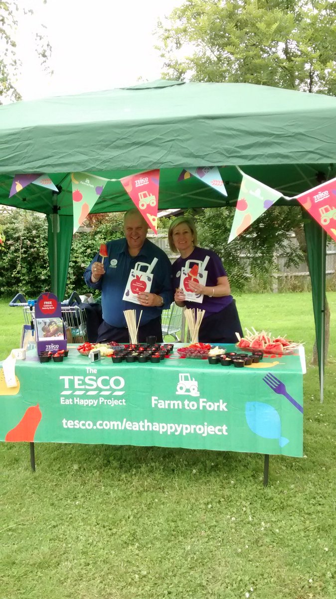TChessell's tweet photo. Tesco supporting in the community...summer fete at chestnut court come and join in the fun 🍡🎉🍓🍇 https://t.co/sy8ujc00Pj