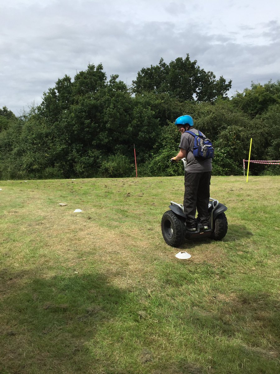 Will having fun, he only crashed twice...