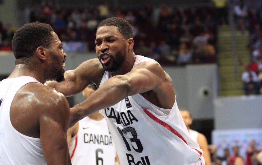 SportsCentre's tweet photo. UPDATE: Canada beats New Zealand 78-72 to advance to #FIBAOQT final for berth at #Rio2016 https://t.co/EVMcd0bkO0