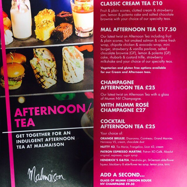 Escape the showers today &amp; join us for #afternoontea but why stop there make it a #champagne or #cocktail afternoon