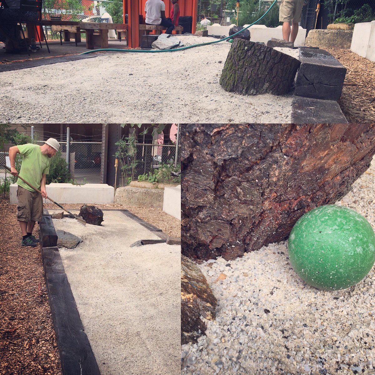 SpringArtsPHL's tweet photo. Some people love bocce, but we love @philly_stones. Course at the #PHSPopUpGarden. https://t.co/lOkA0fbUe1 https://t.co/z36lA1kI7c