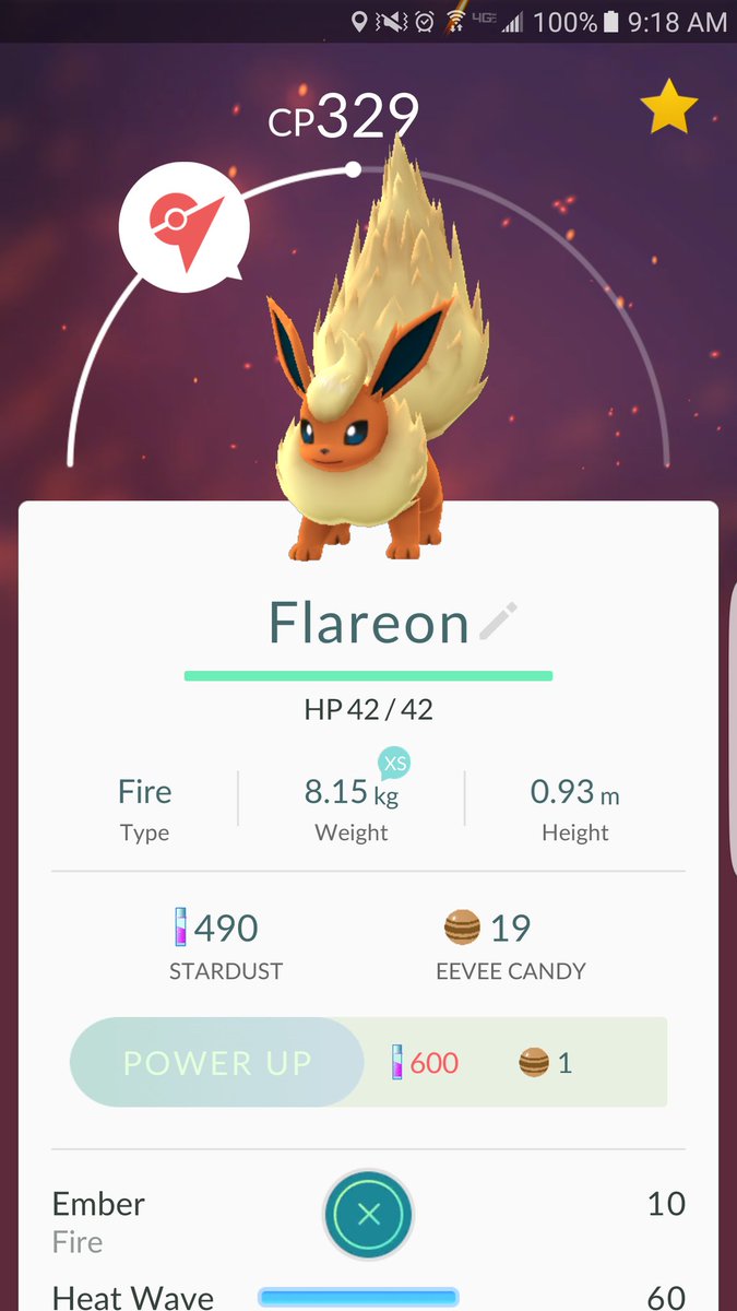 TeamVALOR_Ohio's tweet photo. My Flareon still representing #TeamValor in #PokemonGo at its gym!!!! https://t.co/TUVA9awCFE