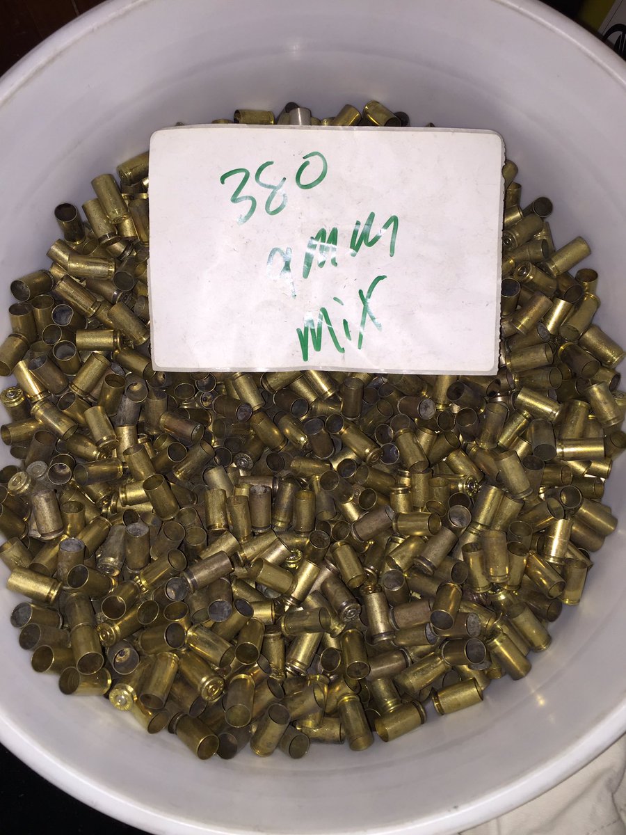 jpaegel's tweet photo. Sorting 380/9mm mix is almost as fun as sorting SPP/LPP 45acp #sortingbrass https://t.co/DShowmuBxT