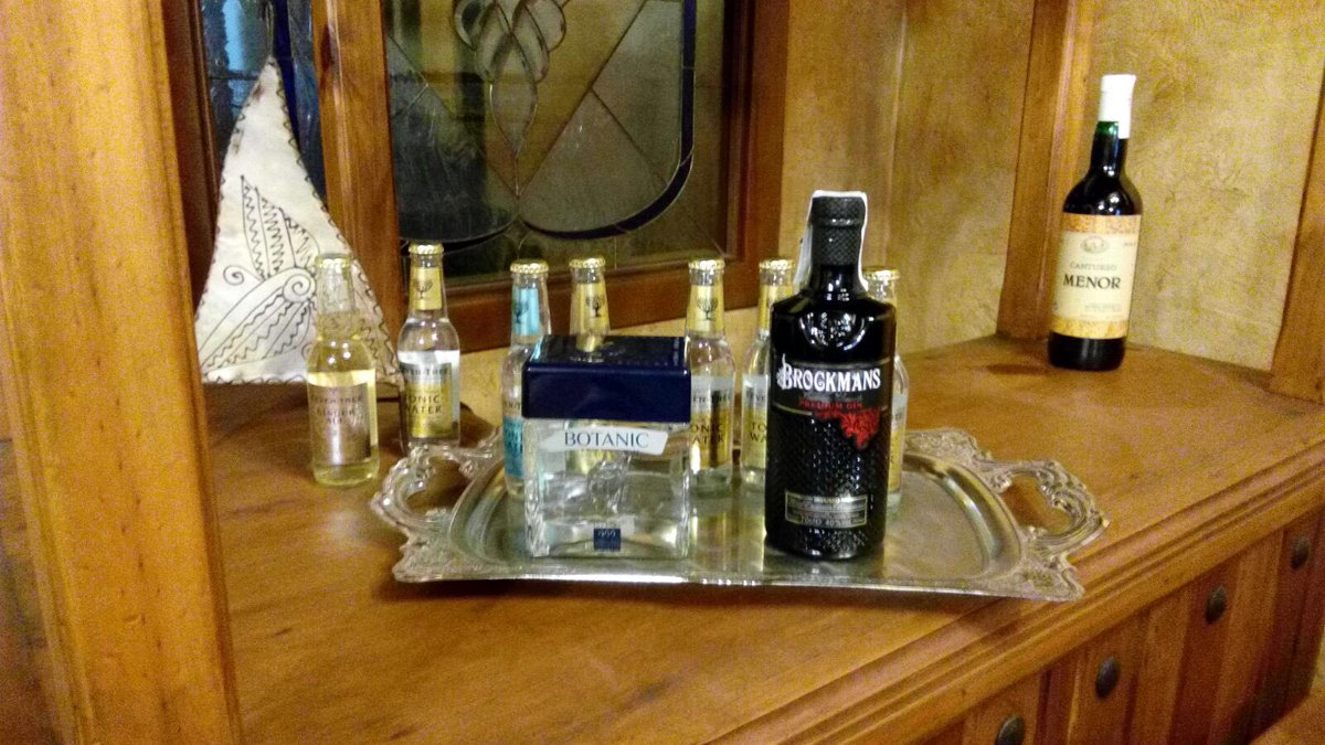 SlowGourmet's tweet photo. #Sábado Preparando una noche especial con #BotanicGin @bodegaswilliams @BrockmansGin_es y @FeverTree_ES #ginlovers https://t.co/9wO5I4e8kA
