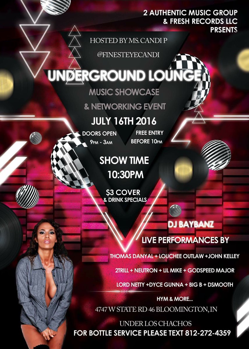 FOR BOTTLE SERVICE &amp; VIP PLEASE INBOX OR CALL &amp; TEXT ME 317.205.6829 #TheUGLounge <a href="/TheUGLounge/">UndergroundLounge</a> #Btown #IUB 🍾🍾✔️