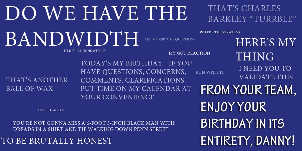 DaBrianMarket's tweet photo. We wanted to give @DanielLawsJr a special gift for his birthday - We really do listen. #Dannyisms Happy birthday! https://t.co/L0oDHVxUu6