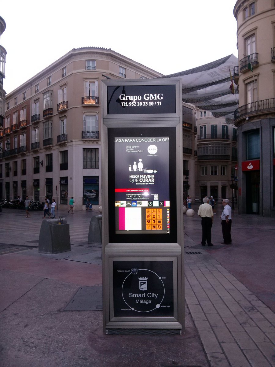 Un buen Kiosko digital interactivo de informacion y publicidad digital en Malaga.