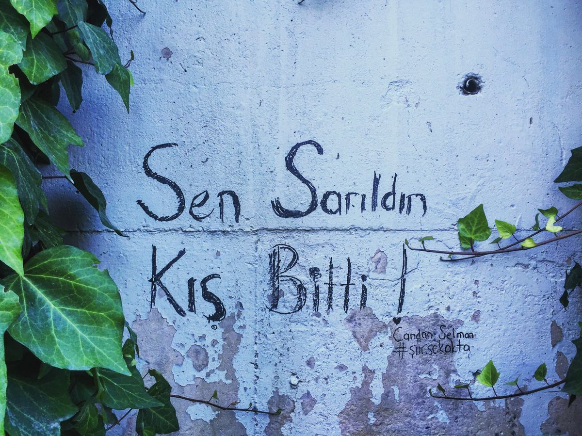 "Sen sarıldın, kış bitti!"  #şiirsokakta