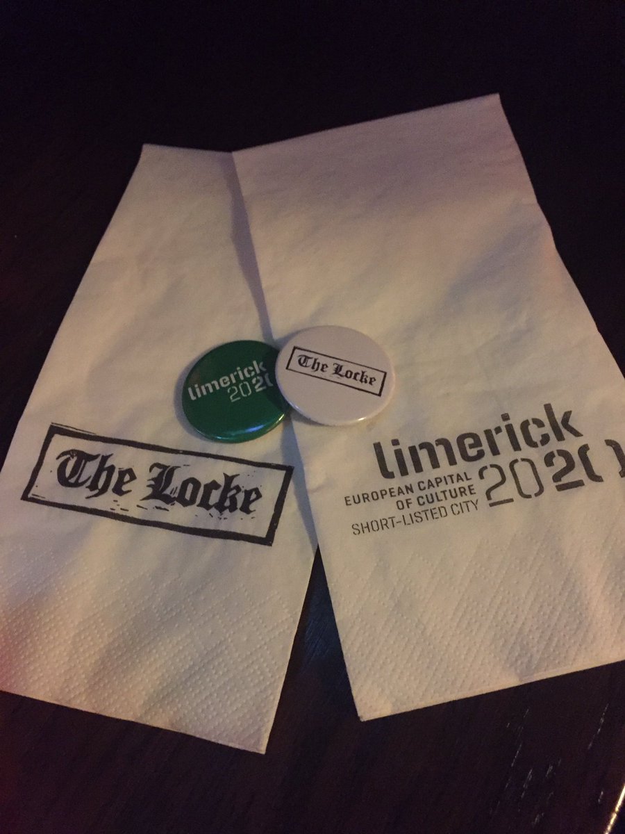 TheLockeBar's tweet photo. @Limerick2020 best of luck Tuesday we are backing the bid #LimerickHour #Limerick2020 #CityOfCulture https://t.co/LmVvoMEnDb