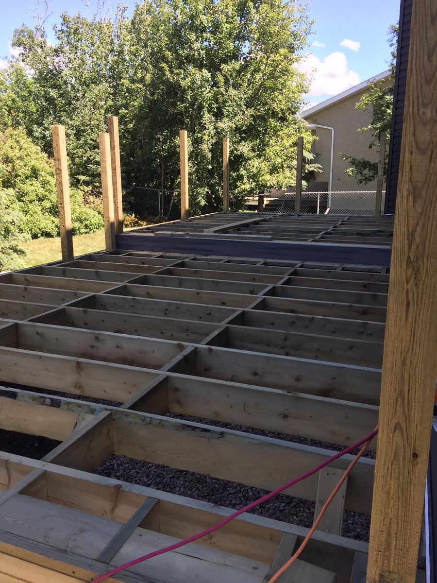 Framing refresher 😀 #Lacombe #decking trunate.ca