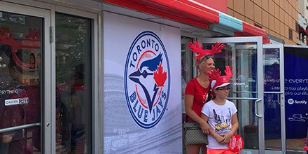 Rogers's tweet photo. Stop by our #ConnectedZone at Wellington & Blue Jays Way on Sunday to #CelebrateBlueJays w. fun activities! https://t.co/rERjxL2XaV