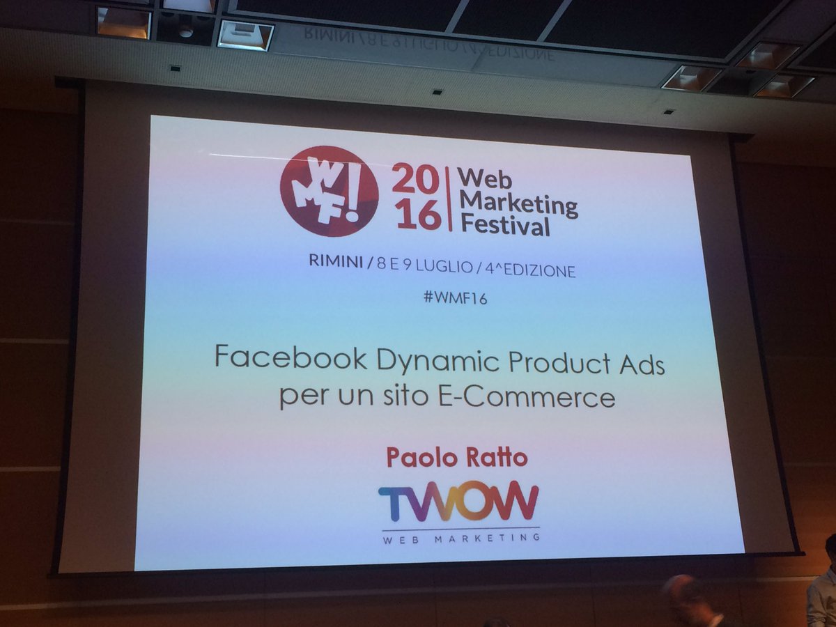 Pronti per le Inserzionj Dinamiche su #Facebook! <a href="/jul_x/">Paolo Ratto</a>  #wmf16