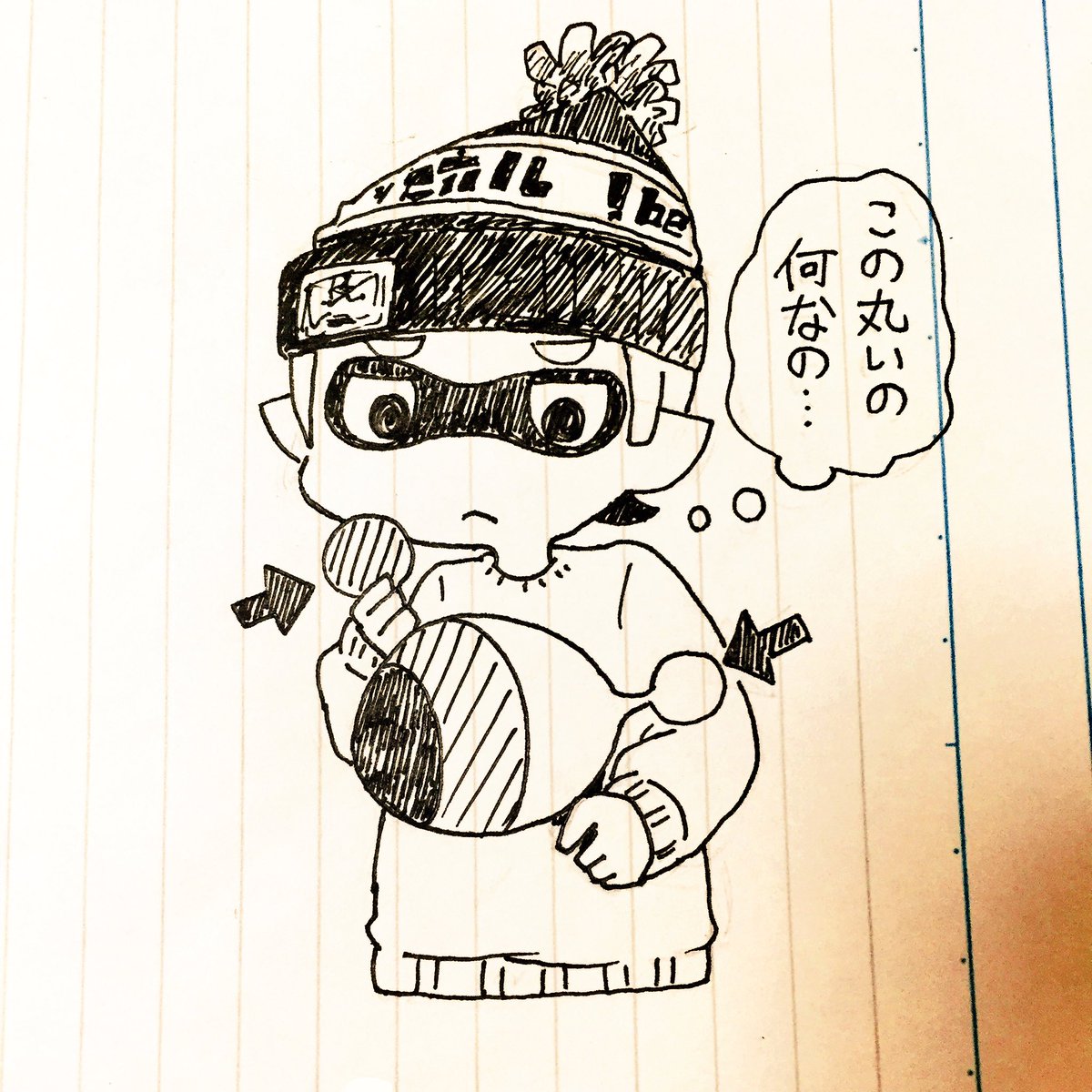 落書き、眠くなってきた 