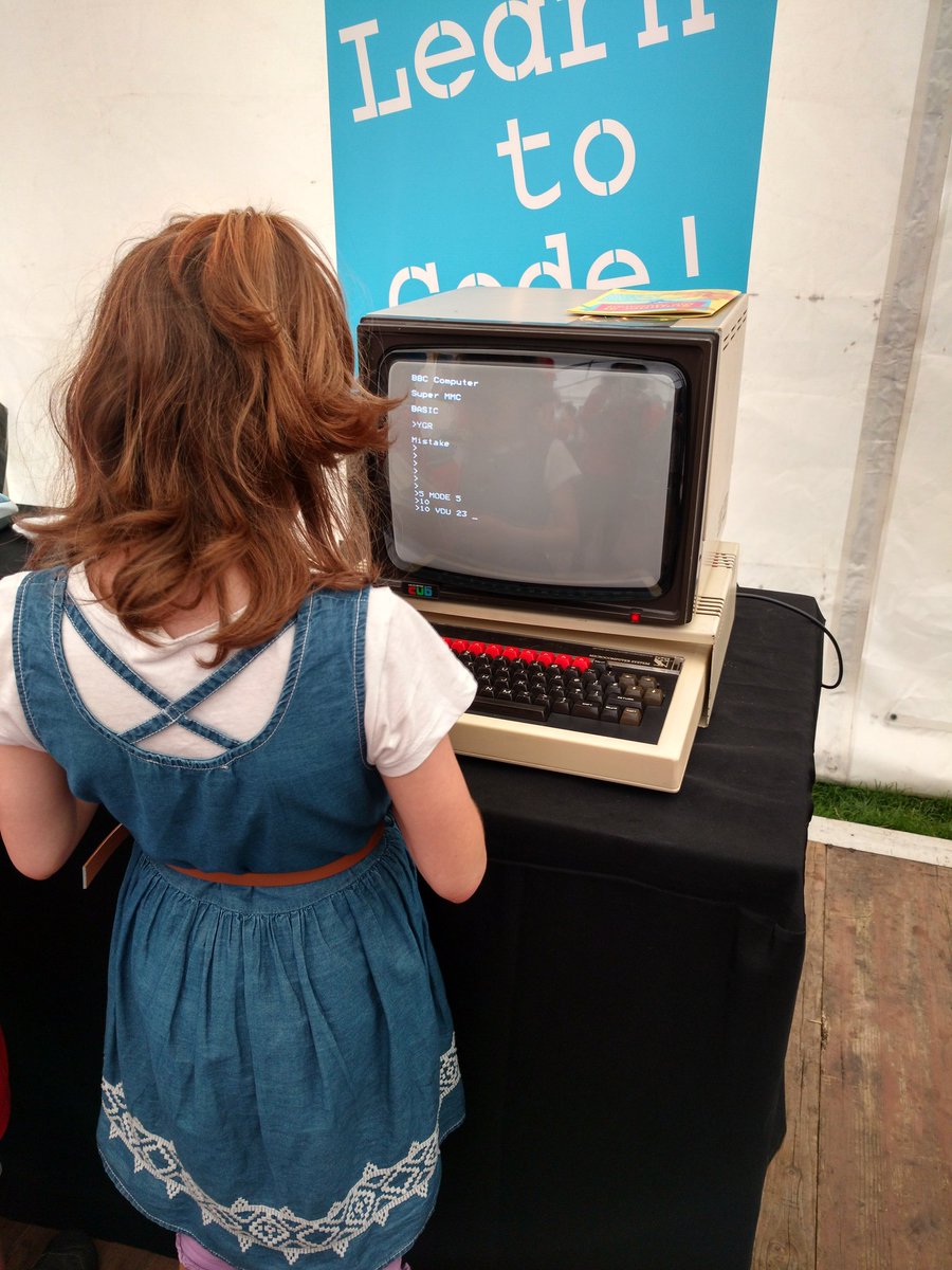 MuseumsInspire's tweet image. 9 year old enjoying creating a #BBCMicro program @computermuseum #bigweekend