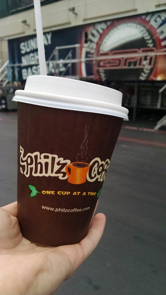 deanna_benjamin's tweet photo. This coffee saves me when I work @SFGiants for @BBTN. Thanks for giving me energy @PhilzCoffee https://t.co/yAznqfkZ6v